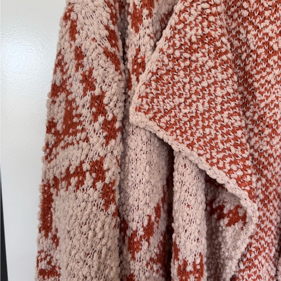 POL Oversized Aztec Boho Cardigan Open Knit Sweater NWT S - Picture 3 of 5